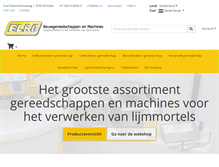 Tablet Screenshot of elbo.nl